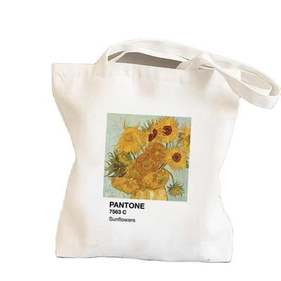 Couleur personnalisée réutilisable en coton simple toile d'épicerie sac à main pour la promotion