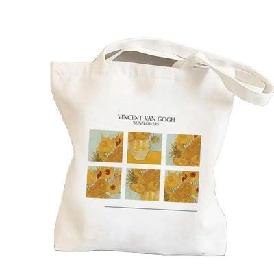 Couleur personnalisée réutilisable en coton simple toile d'épicerie sac à main pour la promotion