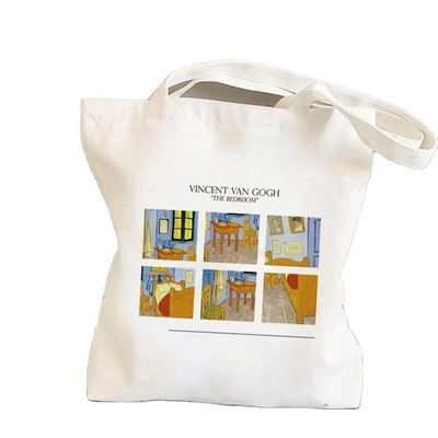 Couleur personnalisée réutilisable en coton simple toile d'épicerie sac à main pour la promotion