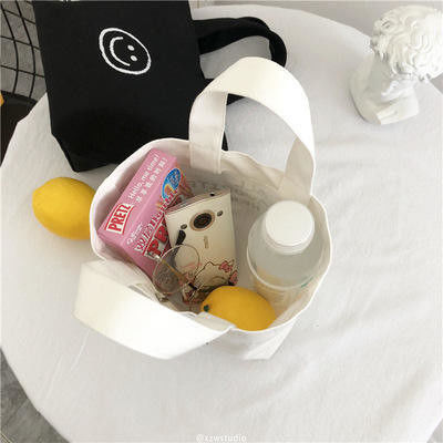 Mini sac de shopping en toile de coton réutilisable et élégant