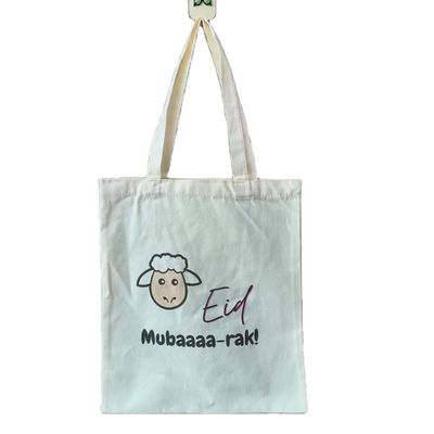 Design personnalisé Sac de magasinage en toile ordinaire écologique avec matériau recyclé