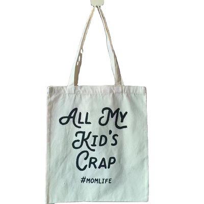 Design personnalisé Sac de magasinage en toile ordinaire écologique avec matériau recyclé