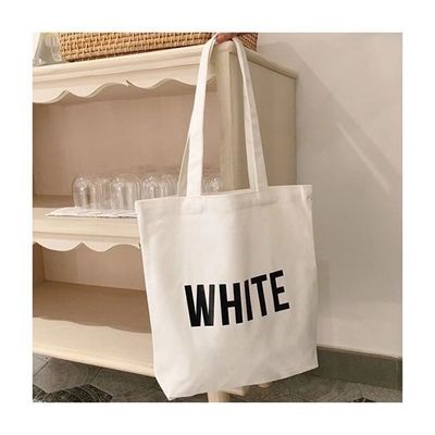 La vie quotidienne de l'école Coffret à main en coton organique moyen pour achats réutilisables