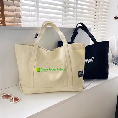 La vie quotidienne de l'école Reutilisable sac à dos de shopping biologique Sac en toile de coton avec logo personnalisé