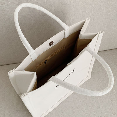 Sac de magasinage écologique personnalisé sac de messagerie en toile sac de cadeau en coton avec une grande capacité