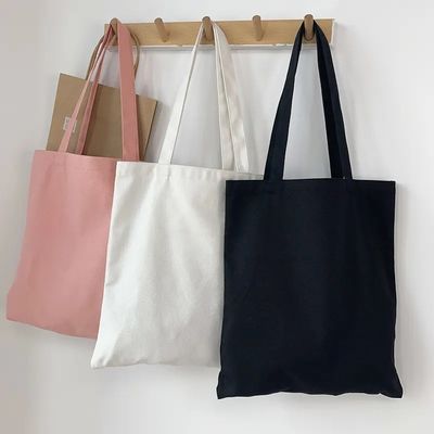 12 oz original sac à main en coton simple avec logo personnalisé sac à main écologique