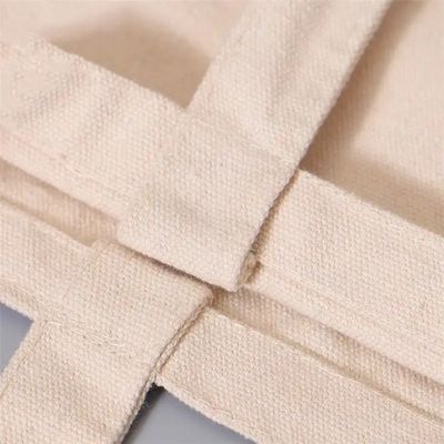 Design personnalisé Couleur naturelle 100% coton toile sac à main avec fermeture à glissière pour Eco Shopping