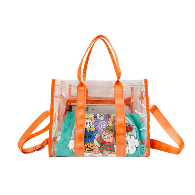 Sac de plage en PVC étanche à l'eau, réutilisable et transparent pour les femmes