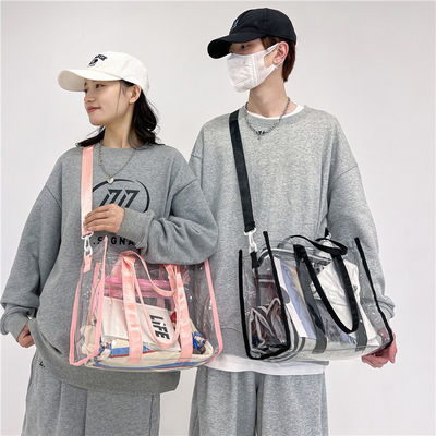 Sac de plage en PVC étanche à l'eau, réutilisable et transparent pour les femmes