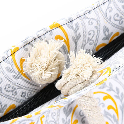 Des sacs en coton à rayures sur mesure de taille moyenne avec poignée de corde de toile
