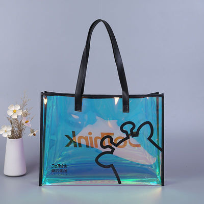 Sac à dos en PVC transparent et coloré sur mesure avec imprimante écologique à écran de soie