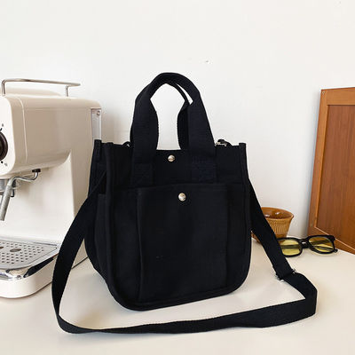 Cadeaux Sac à dos en coton durable avec courroie et poches multiples