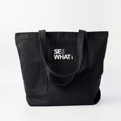 Logo personnalisé imprimé Eco-friendly en vrac coton biologique toile d'épicerie sac à main