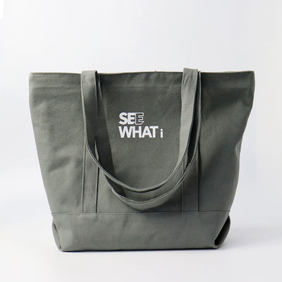 Logo personnalisé imprimé Eco-friendly en vrac coton biologique toile d'épicerie sac à main