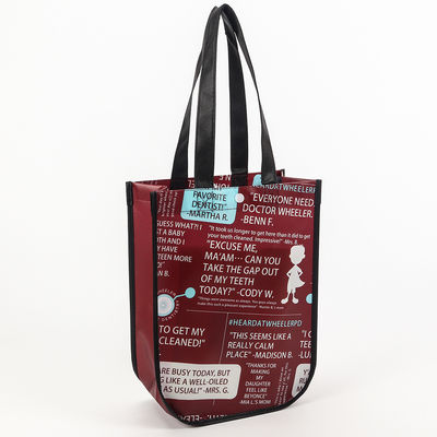 Sac de magasinage non tissé réutilisable avec couleur personnalisée et style manipulé