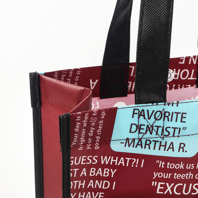Sac de magasinage non tissé réutilisable avec couleur personnalisée et style manipulé