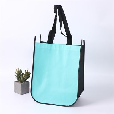 Sac de magasinage non tissé réutilisable avec couleur personnalisée et style manipulé