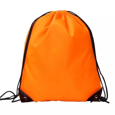 Logo personnalisé imprimé sur écran de soie Nylon Polyester 210D Promotion Gym Drawnstring Sac à dos