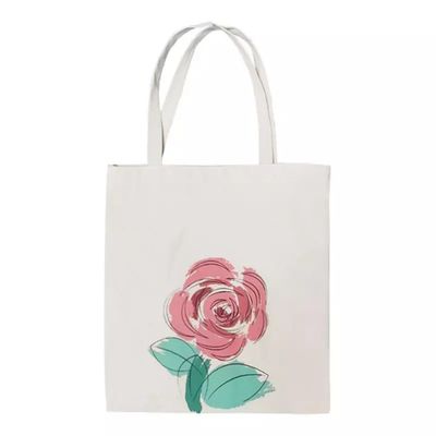 Acceptable OEM/ODM personnalisé lettre modèle toile de tissu sac à main pour l'épicerie