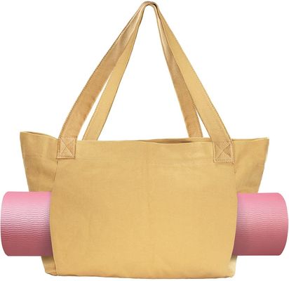 Sac de tapis de yoga en toile de coton écologique de couleur personnalisée pour les yogis écologiquement conscients