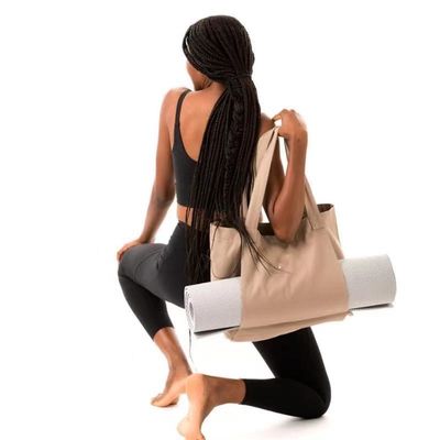 Sac de tapis de yoga en toile de coton écologique de couleur personnalisée pour les yogis écologiquement conscients