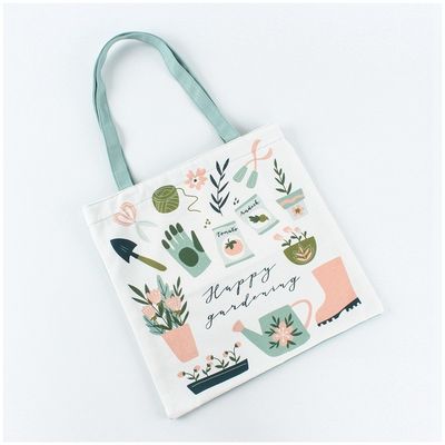 Sacs à main en coton imprimé sur mesure avec logo pour l'épicerie écologique