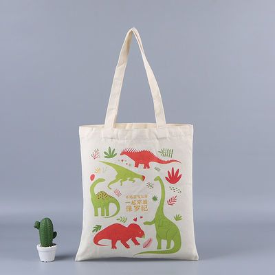 Logo personnalisé Sac de magasinage écologique en blanc coton biologique toile de toile avec couleur personnalisée