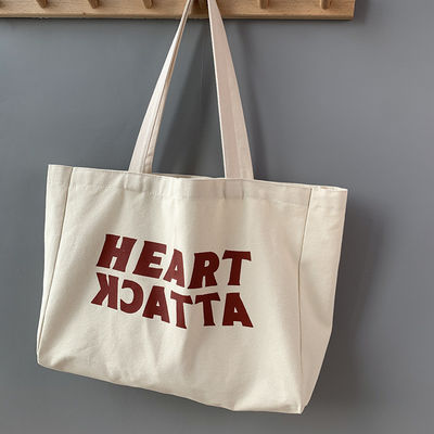 2022 mode femme sur mesure sac de toile pour les achats avec un matériau écologique