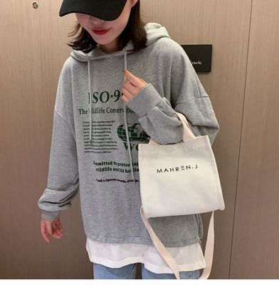 Couleur personnalisée Petite femme toile de coton sac à main avec logo imprimé sur mesure