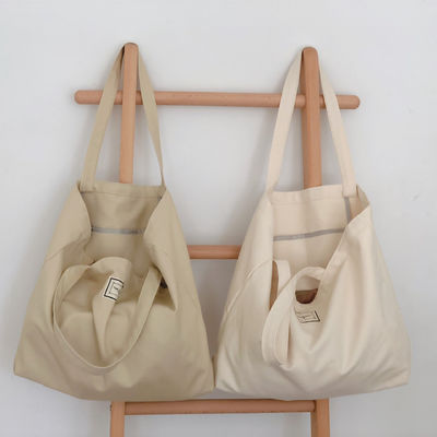 Lettre modèle Eco Friendly Extra Large Logo personnalisé en toile Sac d'épicerie Sac à main surdimensionné