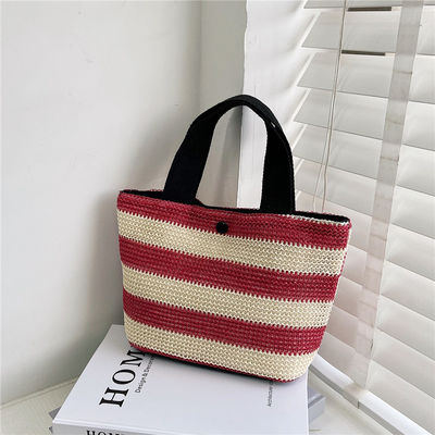 Sac à main en paille tissé écologique pour femmes 2022 Beach Tote Modèle pour femmes Type Autre