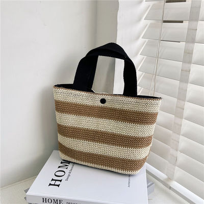 Sac à main en paille tissé écologique pour femmes 2022 Beach Tote Modèle pour femmes Type Autre