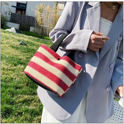 Sac à main en paille tissé écologique pour femmes 2022 Beach Tote Modèle pour femmes Type Autre