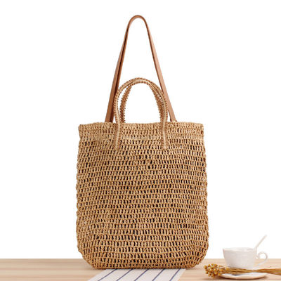 Sexe Sac à épaule d'été féminin creux de paille en corde tissée à la main