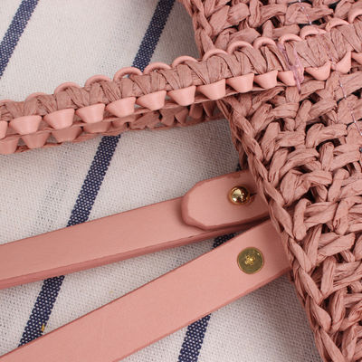 Sexe Sac à épaule d'été féminin creux de paille en corde tissée à la main