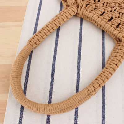 Tassel mode femme sac à épaule avec Tote tissé de paille et logo personnalisé