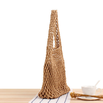 Sacs à main en tissu grand et décontracté pour femmes sac à main de plage en paille tissé avec seau de couleur personnalisé