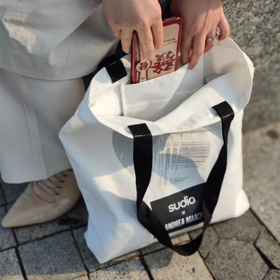 Sacs à main en coton réutilisables Sacs en toile personnalisés avec logo imprimé sur mesure