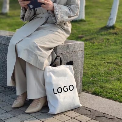 Sacs à main en coton réutilisables Sacs en toile personnalisés avec logo imprimé sur mesure