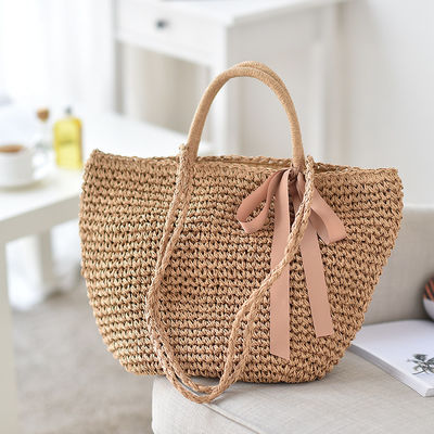 Sacs à sacs tissés à la paille pour femmes Sacs à sacs à la plage 2023