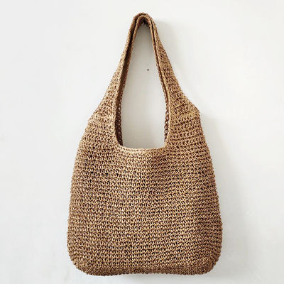 Sac à main Raffia d'été 2022 Style bohème Acceptable OEM/ODM Sac de plage en paille tissée