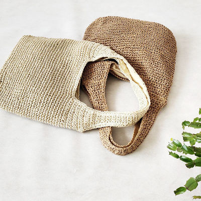 Sac à main Raffia d'été 2022 Style bohème Acceptable OEM/ODM Sac de plage en paille tissée