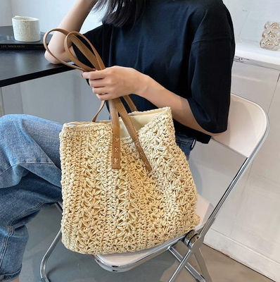 2022 Mode sac à main été tissage de paille sac de plage sac à main avec logo personnalisé
