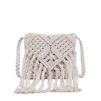 Logo personnalisé Femmes paille d'embrayage tissage épaule été plage Crossbody sac à main avec fermeture à glissière