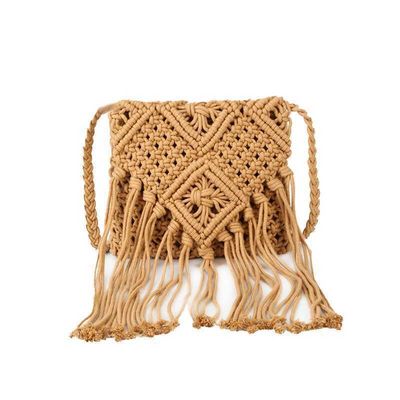 Logo personnalisé Femmes paille d'embrayage tissage épaule été plage Crossbody sac à main avec fermeture à glissière