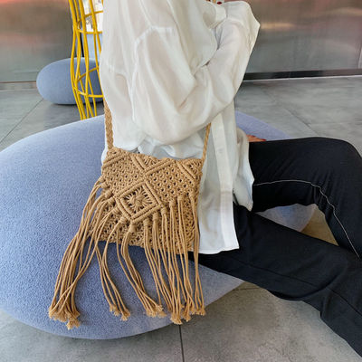 Logo personnalisé Femmes paille d'embrayage tissage épaule été plage Crossbody sac à main avec fermeture à glissière