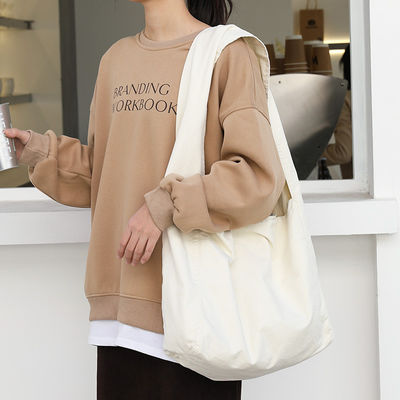 Sac de plage de mode extérieure sur mesure avec imprimé de lettres et matériau en coton
