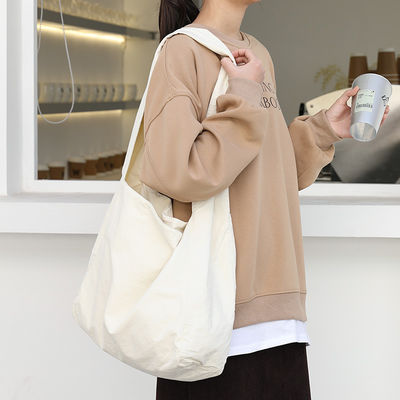 Sac de plage de mode extérieure sur mesure avec imprimé de lettres et matériau en coton