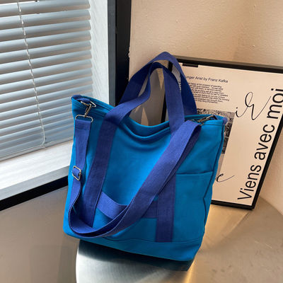 Logo personnalisé Couleur Éco-coton toile sac à main pour le design de mode