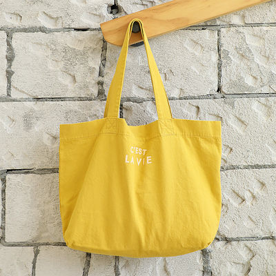 Sac de magasinage en toile écologique avec logo et motif